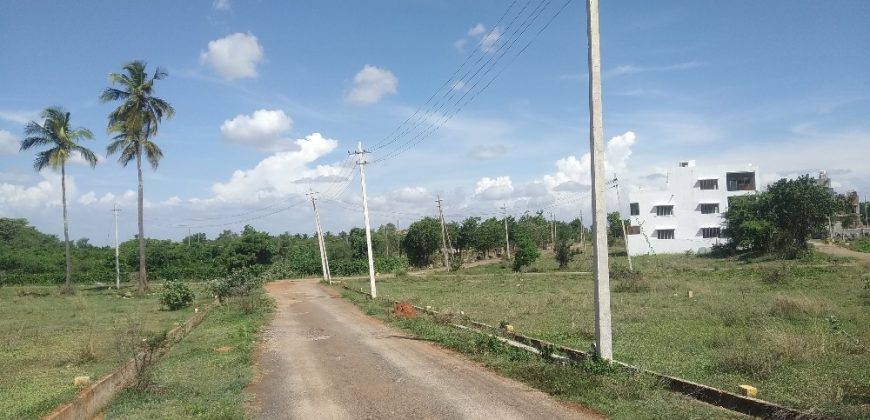 1200 Sqft East Face  Plot Gaythri Badavane, Mysore