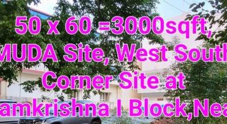 3000 Sqft South West Corner Commercial Site Sale Ramakrishana Nagara Mysore