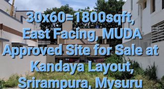 1800 Sqft East Face Residential Site Sale Srirampura, Mysore