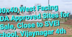 1200 Sqft West Face Residential Site Sale Vijayanagar, Mysore